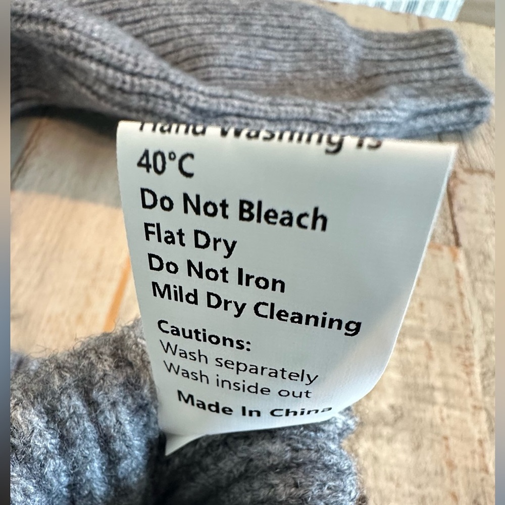 Commense Denim Panel Ribbed Lapel Patchwork Long … - image 9